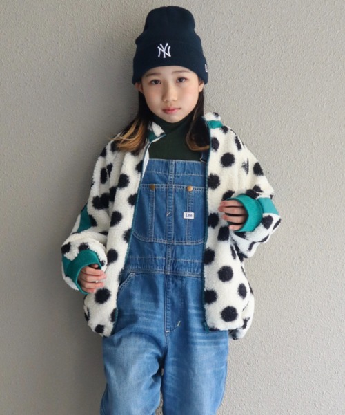 セール】【KIDS】【ユニセックス】総柄ボアブルゾン《ジュニアサイズ