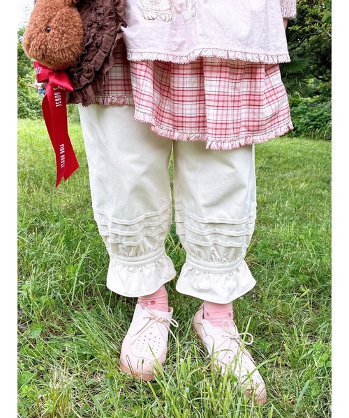 ピンクハウス トランプレース使い ドロワーズ ネイビー 2020 カタログ掲載 PINK HOUSE（ピンクハウス）の「トランプレース使いドロワーズ