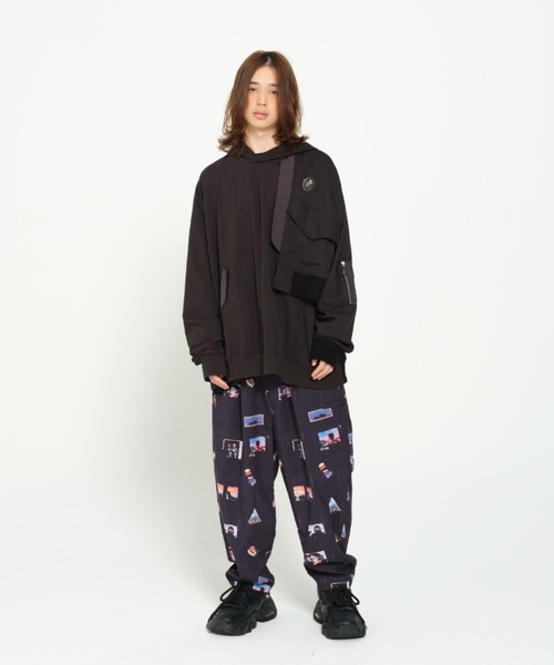 STOF（ストフ）の「STOF/ストフ/FUSION HOODIE（パーカー・メンズ・ブラック/グレー・S/M）」の3枚目の写真