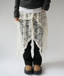 Port（ポート）の「【 SORUTT / ソルト 】 アシンメトリック レース レイヤースカート #（スカート）」