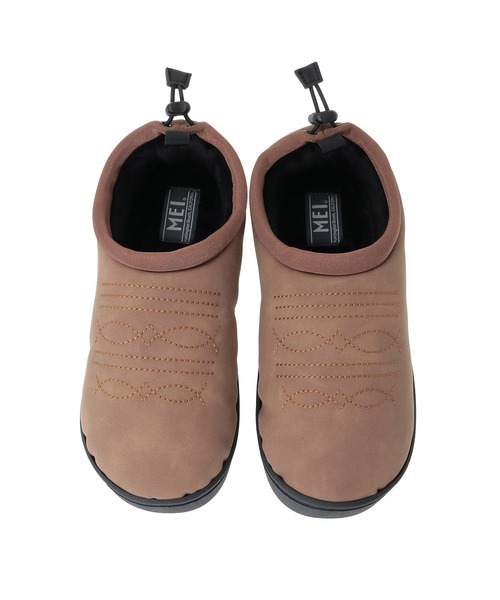 Green　Parks（グリーンパークス）の「■別注MEI エンブロイダリーモックシューズ（スニーカー・レディース・ベージュ/ブラウン/チャコールグレー・M/L）」の8枚目の写真