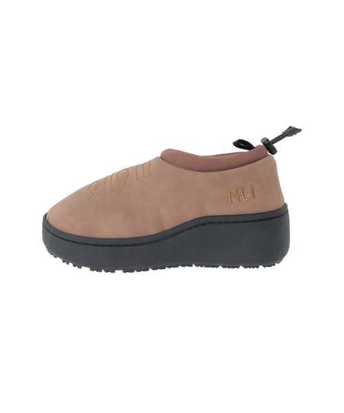 Green　Parks（グリーンパークス）の「■別注MEI エンブロイダリーモックシューズ（スニーカー・レディース・ベージュ/ブラウン/チャコールグレー・M/L）」の9枚目の写真