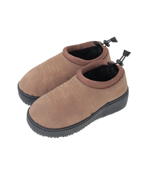 Green　Parks（グリーンパークス）の「■別注MEI エンブロイダリーモックシューズ（スニーカー・レディース・ベージュ/ブラウン/チャコールグレー・M/L）」の17枚目の写真