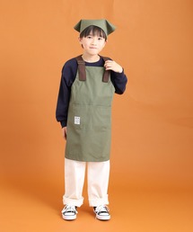 FUNALIVE（ファンアライブ）の「カバーオール　キッズエプロン　三角巾セット（エプロン）」