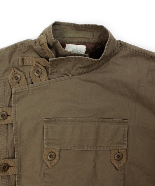 Universal Style Wear（ユニバーサルスタイルウェア）の「Universal Style Wear スウェーデン モトクロスジャケット（ミリタリージャケット・メンズ・ブラック/カーキ・MEDIUM/LARGE/X-LARGE）」の9枚目の写真