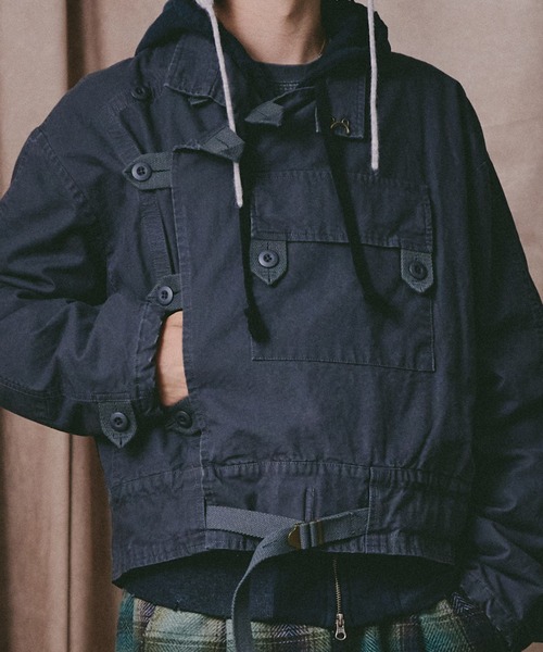 Universal Style Wear（ユニバーサルスタイルウェア）の「Universal Style Wear スウェーデン モトクロスジャケット（ミリタリージャケット・メンズ・ブラック/カーキ・MEDIUM/LARGE/X-LARGE）」の3枚目の写真