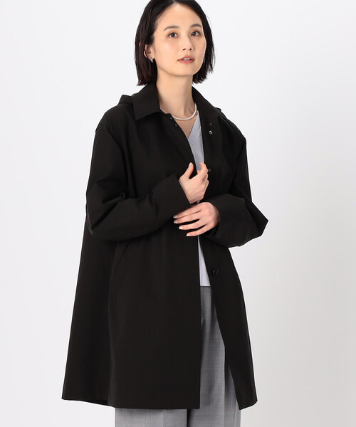 セール】ハイブリッドソロタフタ グレンチェック柄コート（ステン