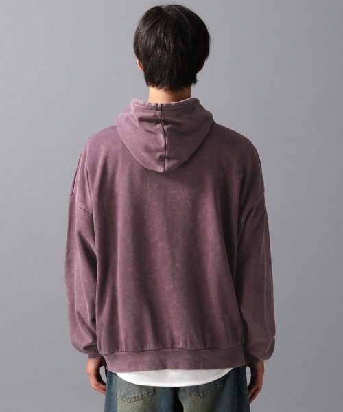 LAKOLE(ラコレ)の「ウォッシュドZIPパーカー / 594034(パーカー・メンズ・ライトグレー/レッド/チャコール・MEDIUM/LARGE)」の17枚目の写真