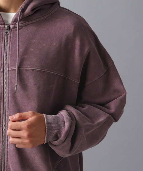 LAKOLE(ラコレ)の「ウォッシュドZIPパーカー / 594034(パーカー・メンズ・ライトグレー/レッド/チャコール・MEDIUM/LARGE)」の19枚目の写真