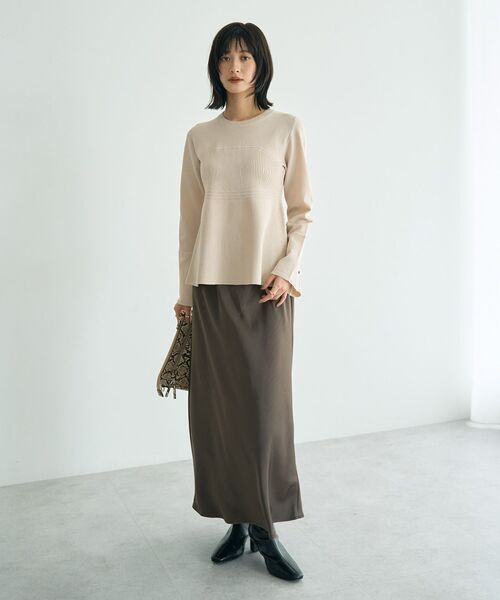 YECCA VECCA(イェッカヴェッカ)の「ビスチェデザインニット(ニット/セーター・レディース・ブラック/アイボリー/ブルー・FREE)」の21枚目の写真