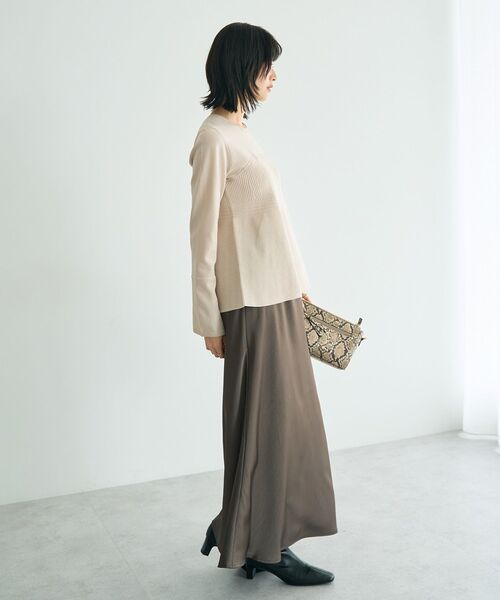 YECCA VECCA(イェッカヴェッカ)の「ビスチェデザインニット(ニット/セーター・レディース・ブラック/アイボリー/ブルー・FREE)」の19枚目の写真