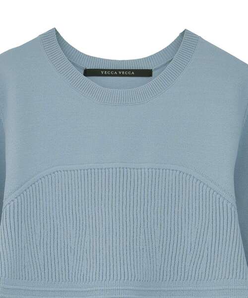 YECCA VECCA(イェッカヴェッカ)の「ビスチェデザインニット(ニット/セーター・レディース・ブラック/アイボリー/ブルー・FREE)」の15枚目の写真