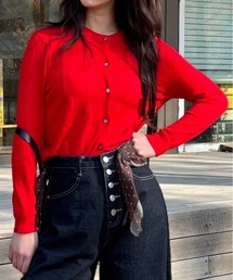 Vini（ヴィニ）の「クルーネックショートカーディガン（カーディガン/ボレロ）」