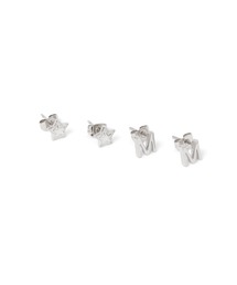 ステンレス / イニシャル2SETピアス