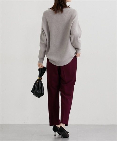 nissen（ニッセン）の「【ベルト付】とろけるテーパードパンツ（その他パンツ・レディース・ライトブラウン/ブラック/ボルドー/ブラウン・S/M/L/LL）」の15枚目の写真