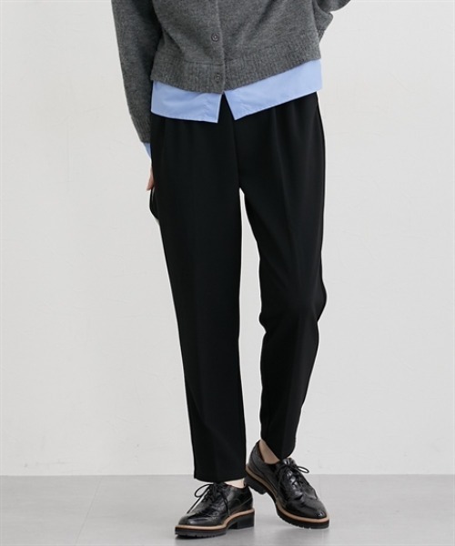 nissen（ニッセン）の「【ベルト付】とろけるテーパードパンツ（その他パンツ・レディース・ライトブラウン/ブラック/ボルドー/ブラウン・S/M/L/LL）」の20枚目の写真