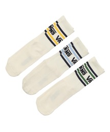 VANS | VANS ヴァンズ Four Line Pile Crew 3P SKS ソックス 125K7210600 AST(ソックス/靴下)