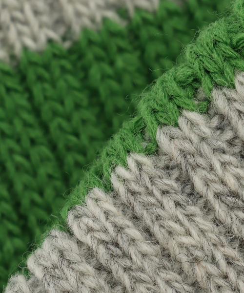 417 EDIFICE（フォーワンセブンエディフィス）の「YUQRI Wallky wooly（ソックス/靴下・メンズ・ボルドー/イエロー/ネイビー/グリーン・FREE）」の6枚目の写真