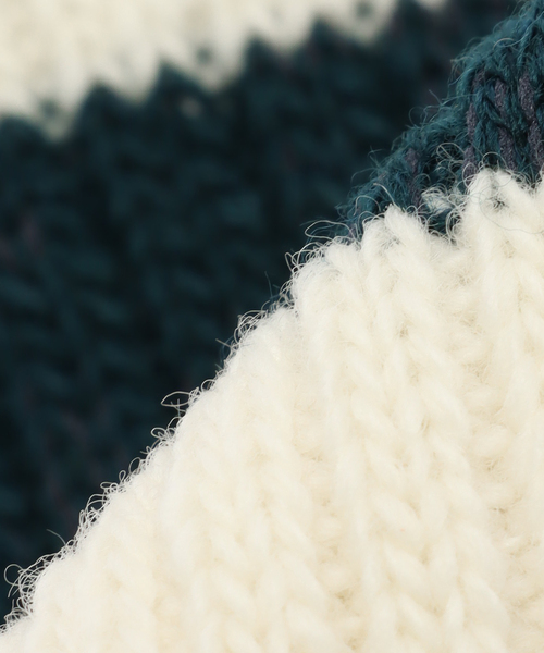 417 EDIFICE（フォーワンセブンエディフィス）の「YUQRI Wallky wooly（ソックス/靴下・メンズ・ボルドー/イエロー/ネイビー/グリーン・FREE）」の7枚目の写真