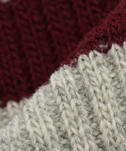 417 EDIFICE（フォーワンセブンエディフィス）の「YUQRI Wallky wooly（ソックス/靴下・メンズ・ボルドー/イエロー/ネイビー/グリーン・FREE）」の8枚目の写真