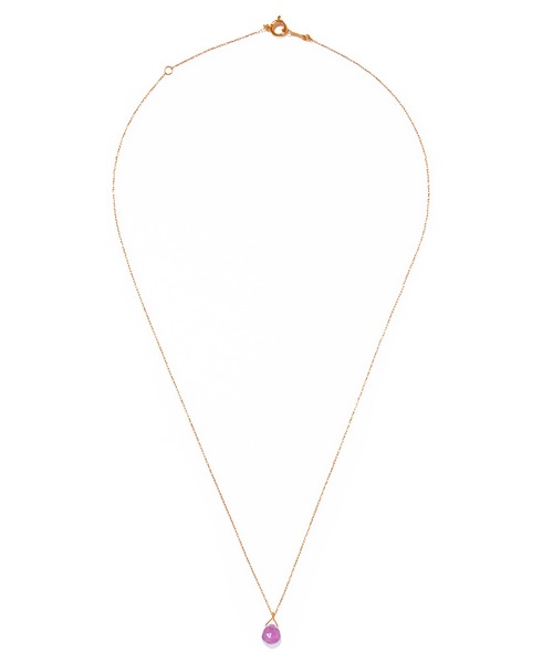les bonbon（ルボンボン）の「【les bon bon】serendip ruby necklace/セレンディップ ルビー ネックレス BOB838　※（ネックレス・レディース・ゴールド・FREE）」の2枚目の写真