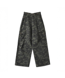 Enter Wide Cargo Cotton Pants CAMO