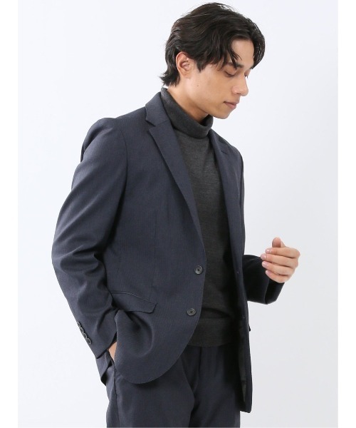 タカキュー（TAKA−Q）/【ストレッチ ウォッシャブル】タカキュー 2ボタンジャケット 紺(セットアップ可能) セール】【ストレッチ ウォッシャブル】タカキュー 2ボタンジャケット