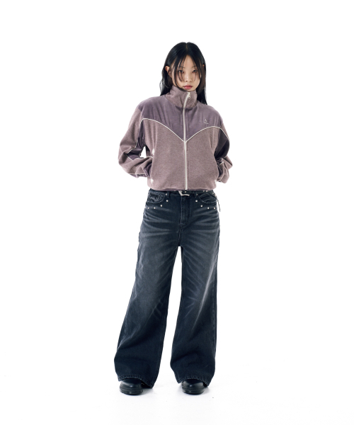 セール】Multi Studded Denim Pants (Black)（デニムパンツ）｜AAKAM