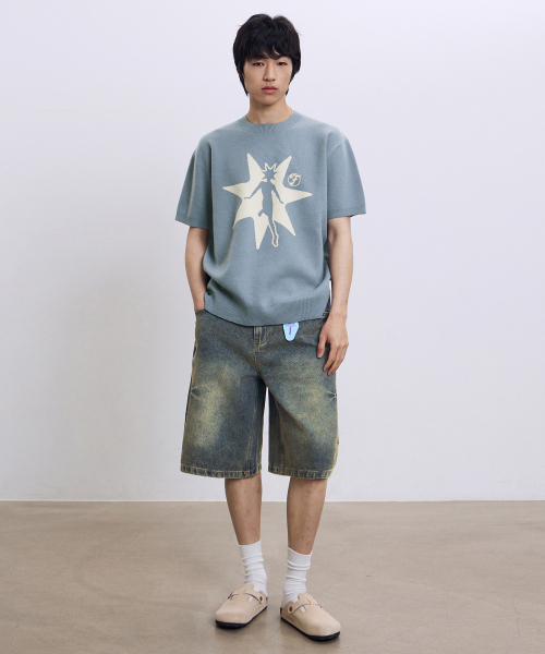 F.ILLUMINATE(フィルミネイト)の「ドミンゴ ウォッシングデニムショーツ-ライトブルー(デニムパンツ・レディース・その他・SMALL/MEDIUM/LARGE)」の8枚目の写真