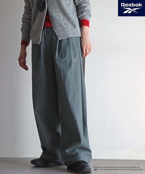 COURO(コウロ)の「【Reebok/リーボック】 別注 スモールベクター刺繍ナイロンパンツ(その他パンツ・レディース・アイボリー/ブラック/ネイビー/チャコールグレー/ライトグレー/グリーン系/ダークブラウン・S/M/L/XL)」の14枚目の写真