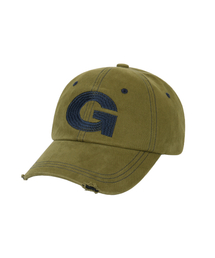 IUGAMAKARAS（イウガマカラス）の「G Needlework Ball Cap (Khaki)（キャップ）」