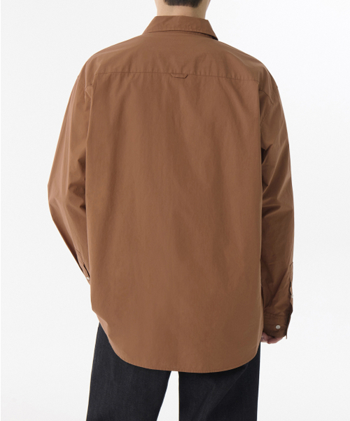 MUSINSA STANDARD（ムシンサスタンダード）の「リラックスドソフトポプリンシャツ [ダスティオレンジ]（シャツ/ブラウス・メンズ・その他・XX-LARGE/SMALL/MEDIUM/LARGE/X-LARGE）」の2枚目の写真