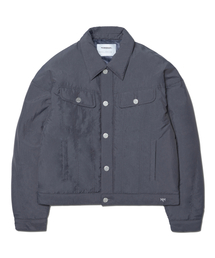 NOMANUAL（NOMANUAL）の「PADDED NYLON TRUCKER JACKET - CHARCOAL（デニムジャケット）」