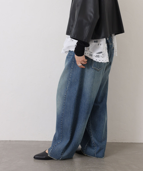 JOURNAL STANDARD LUXE（ジャーナルスタンダード　ラックス）の「《追加4》11OZデニム スウィッチパンツ（デニムパンツ・レディース・ブルー・SMALL/MEDIUM）」の3枚目の写真