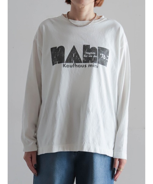 FIL DE FER（フィルデフェール）の「マーケットPT　ロンTEE（Tシャツ/カットソー・レディース・ブルー/ブラック・FREE）」の8枚目の写真