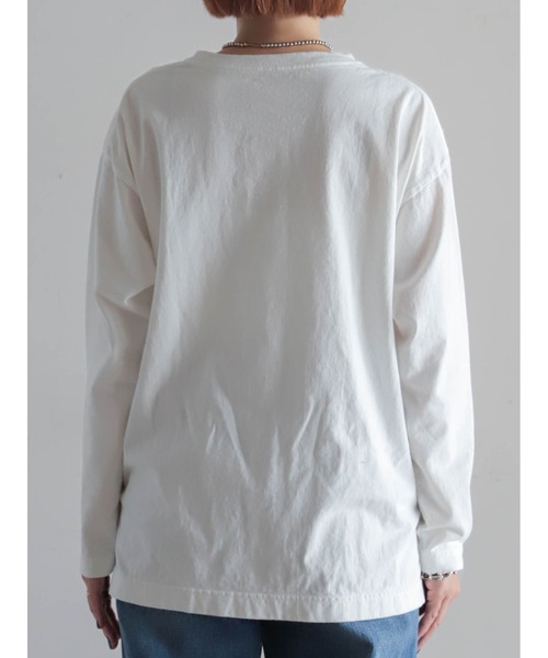 FIL DE FER（フィルデフェール）の「マーケットPT　ロンTEE（Tシャツ/カットソー・レディース・ブルー/ブラック・FREE）」の10枚目の写真