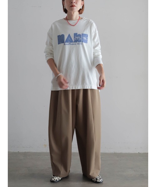 FIL DE FER（フィルデフェール）の「マーケットPT　ロンTEE（Tシャツ/カットソー・レディース・ブルー/ブラック・FREE）」の22枚目の写真