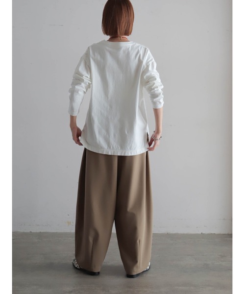 FIL DE FER（フィルデフェール）の「マーケットPT　ロンTEE（Tシャツ/カットソー・レディース・ブルー/ブラック・FREE）」の20枚目の写真