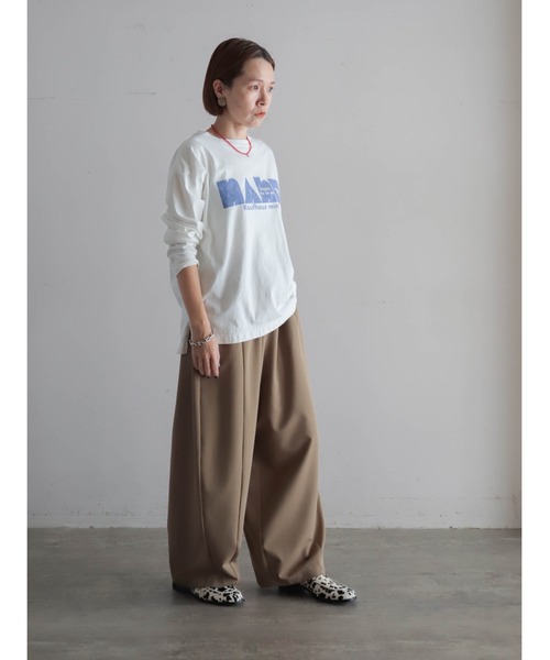 FIL DE FER（フィルデフェール）の「マーケットPT　ロンTEE（Tシャツ/カットソー・レディース・ブルー/ブラック・FREE）」の21枚目の写真