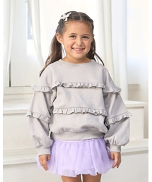 Lycee mine | 【毛玉バイバイ裏起毛】【どちらが前でもOK】フリルフリルスウェット(スウェット)