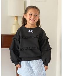 Lycee mine | 【毛玉バイバイ裏起毛】【どちらが前でもOK】フリルフリルスウェット(スウェット)