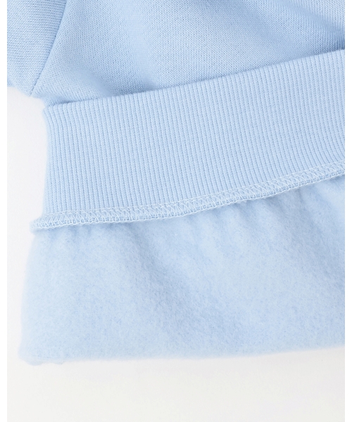 Lycee mine（リセマイン）の「【毛玉バイバイ裏起毛】【どちらが前でもOK】フリルフリルスウェット（スウェット・キッズ・サックスブルー/ブラック/アイボリー/ライトグレー・130cm/140cm/150cm/110cm/100cm/120cm）」の12枚目の写真