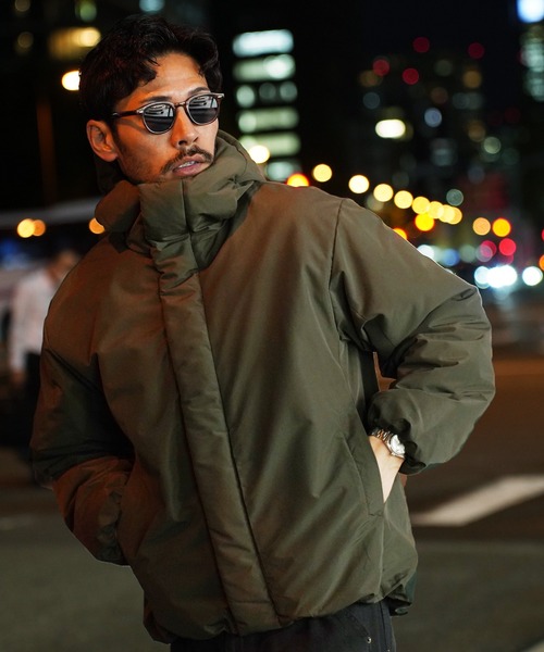 jiggys shop(ジギーズショップ)の「ポリピーチ 撥水加工 防風フィルム入り 中綿フードブルゾン ジャケット(ブルゾン・メンズ・ブラック/オリーブ・X-LARGE/XX-LARGE/SMALL/LARGE/MEDIUM)」の2枚目の写真
