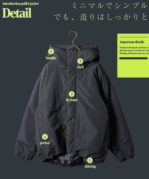 jiggys shop(ジギーズショップ)の「ポリピーチ 撥水加工 防風フィルム入り 中綿フードブルゾン ジャケット(ブルゾン・メンズ・ブラック/オリーブ・X-LARGE/XX-LARGE/SMALL/LARGE/MEDIUM)」の20枚目の写真