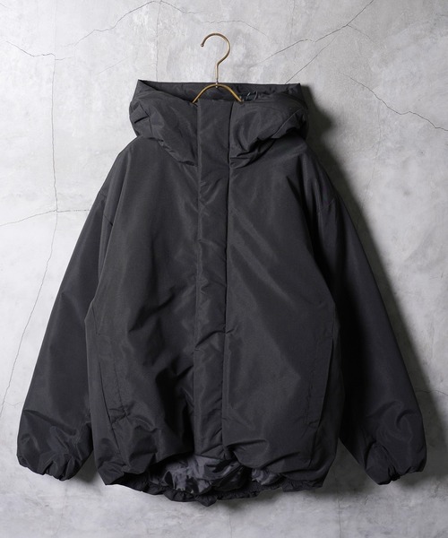 jiggys shop(ジギーズショップ)の「ポリピーチ 撥水加工 防風フィルム入り 中綿フードブルゾン ジャケット(ブルゾン・メンズ・ブラック/オリーブ・X-LARGE/XX-LARGE/SMALL/LARGE/MEDIUM)」の17枚目の写真