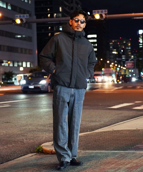 jiggys shop(ジギーズショップ)の「ポリピーチ 撥水加工 防風フィルム入り 中綿フードブルゾン ジャケット(ブルゾン・メンズ・ブラック/オリーブ・X-LARGE/XX-LARGE/SMALL/LARGE/MEDIUM)」の15枚目の写真