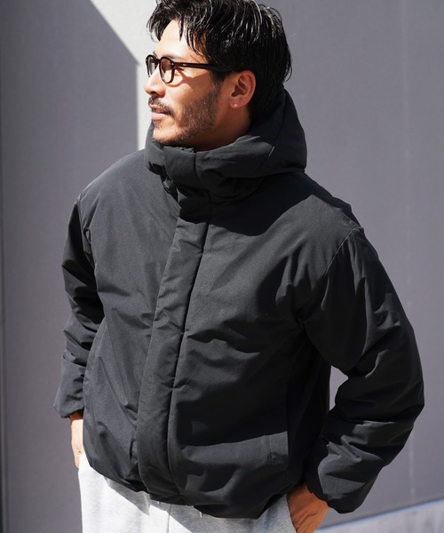 jiggys shop(ジギーズショップ)の「ポリピーチ 撥水加工 防風フィルム入り 中綿フードブルゾン ジャケット(ブルゾン・メンズ・ブラック/オリーブ・X-LARGE/XX-LARGE/SMALL/LARGE/MEDIUM)」の11枚目の写真