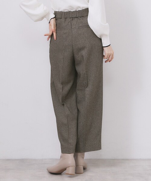 index（インデックス）の「カルゼツイードストレッチワイドパンツ【洗濯機OK/防シワ/イージーアイロン/抗ピル】（その他パンツ・レディース・ダークグレー/ネイビー/ブラウン系その他2・36/38/40/42）」の22枚目の写真