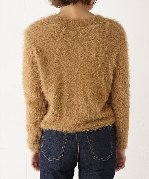 SLY（スライ）の「ミンクライク HG TOPS（ニット/セーター・レディース・レッド/ベージュ/ネイビー・FREE）」の12枚目の写真