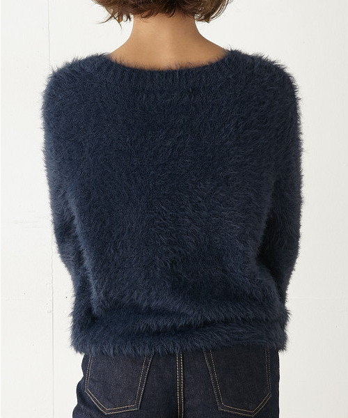 SLY（スライ）の「ミンクライク HG TOPS（ニット/セーター・レディース・レッド/ベージュ/ネイビー・FREE）」の8枚目の写真